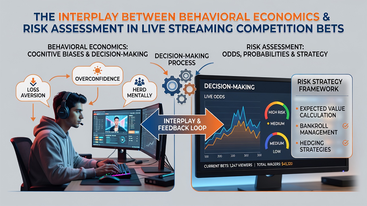 Analytics dashboard showing behavioral patterns in live betting activity during a streamed competition